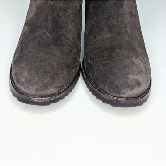 Trask brown suede wedge heel Chelsea boots size 7 - Picture 3 of 9